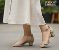 Women's Box Heel Sandals High Quality. 