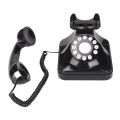 Classic Retro Black Telephone Dialer With Smart Voice Chip For Landline. 