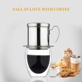 Vietnamese Coffee Filter Portable Coffee Press Maker Reusable Phin Infuser Strainer Pot Coffee Drip Brewer Manual Coffee. 