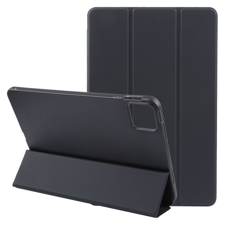 For Xiaomi Pad 6 / Pad 6 Pro Three-fold Holder Flip Tablet Leather Case