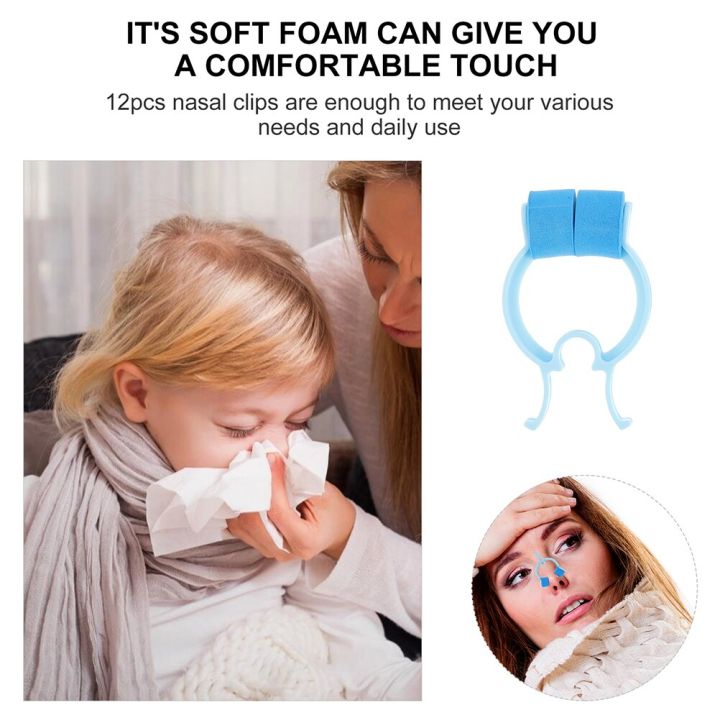 Nose%20Clip%20Clips%20Stopper%20Nosebleed%20Nasal%20Bleed%20Stop%20Nosebleeds%20Snoring%20Plugs%20Swimming%20Epistaxis%20Anti%20Pinchers%20Pincher%20Clamp%20Foam%20-%20Image%203