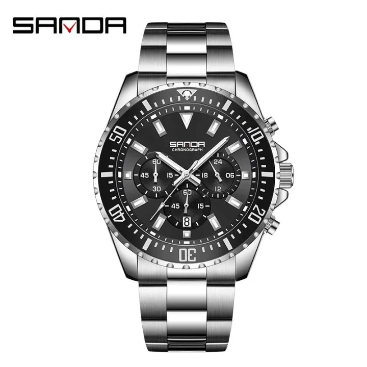 Sanda%20Steel%20Belt%20Calendar%20Men's%20Watch%20Personalized%20Quartz%20Three%20Eye%20Six%20Needle%20Green%20Water%20Ghost%20Fluorescent%20Watch%205306%20-%20Image%206