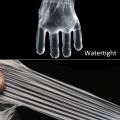 100pcs/set Disposable Clear Polythene PE Gloves Plastic Food Safe Cleaning Glove. 