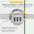 With Accessories Zinc Alloy Combination Password Lock Serrated Lock Double Opening Glass Door Lock PunchFree Mounting Easy Setup Cabinet Door Locks Office Use. 