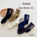 Aidida Children's Socks Autumn and Winter New Letter Dongdaemun Boy Sports Trendy Socks. 