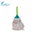 COTTON MOP 250g WITH 120CM PLASTIC COATED METAL HANDLE - FEATHER BRAND. 