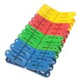 Heavy Plastic Cloth Clips - 24Pcs Cloth Clips Pins Pegs Hanging Clothing Clip. 