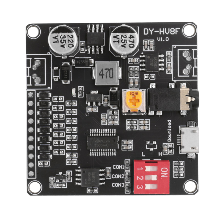 12V/24V Voice Playback Module Serial Port Control Playback 10W/20W ...