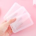 Accessories Vertical Transparent Card Holder Durable ABS Transparent ID Tag Badge Holder Mini Plastic Pass Work Card Cover Case. 