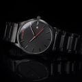 MVMT Analogue Brushed black stainless steel Luxury Men's Wrist Watch chain watch for men's black watch Men's Watch Boys Watch Best Gift Watch. 