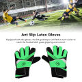 [Judixy] 1 Pair Kids Goalkeeper Gloves Children Football Goal Keeper Gloves Anti Slip Exercise Gloves Green 15 ~ 16cm / 5.91 ~ 6.3in. 