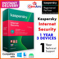 Kaspersky Internet Security (1 Year, 3 Devices) Subscription E Delivery. 