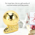 3cm Golden Globe Award Metal Football Match Commemorative Ornament for Fans Decoration. 