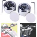 2PCS Motorcycle Quartz Clock and Thermometer 7/8Inch Waterproof Bike Handlebar Watch Aluminum Universal Accessories. 