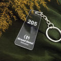 Personalized hotel key tag, Keychain with your logo and room number. 