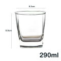6 Pcs Set-Crystal Clear Whiskey Glasses - 165ml /290ml. 