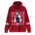 Anime Demon Slayer Unisex Hooded Sweatshirts Kochou Shinobu Print Hoodie Kimetsu No Yaiba Hoodies Harajuku Streetwear Pullovers. 