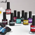 Monja 8ml Pure Color UV LED Nail Gel Varnish Soak-off Nail Art Gel Varnish DIY Painting Manicure Beauty Tools. 