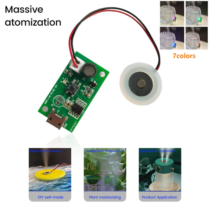 Dc5v Usb Mini Humidifier Diy Kits Mist Maker And Driver Circuit Board Fogger Atomization Film Atomizer Sheet Mini Oscillating