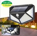 100 LED Solar Lights Outdoor Lighting Lamp Solar Powered Light Waterproof PIR Motion Sensor LED Street Light for Garden Decoration. 