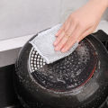 1/5Pcs Magic Cleaning Cloth Kitchen Dishwashing Towel Metal Steel Wire Cleaning Rag For Dish Pot Cleaning Tools. 