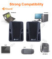 KISONLI – 505  Heavy Bass High End Laptop Mini Midrange Home Theater USB Speaker For Pc. 