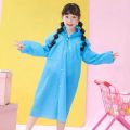 Eva New Fashion Children Raincoat Waterproof Thickened Rain Coat Reusable Transparent Rain Jacket Clear Kids Tour Rainwear Suits. 