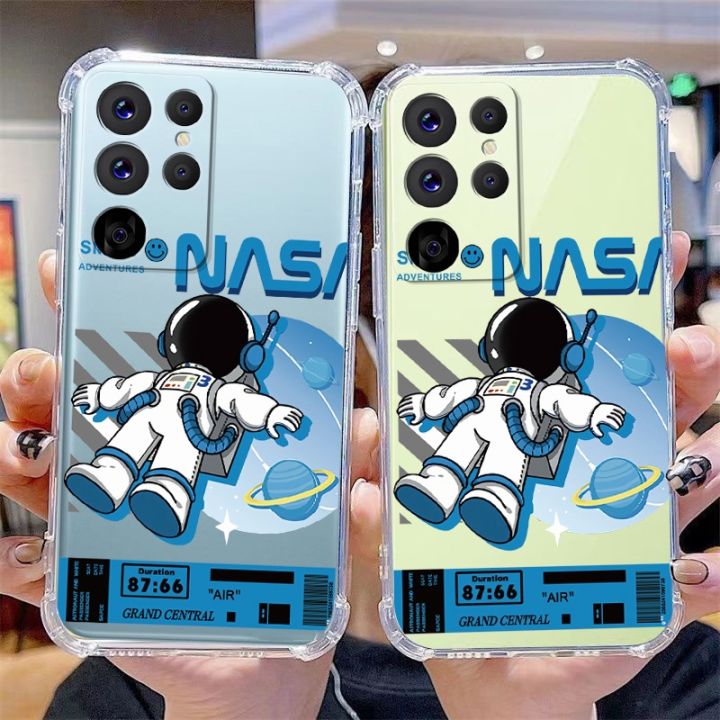 Samsung%20Galaxy%20S24%20Ultra%20S24+%20Plus%20S24Ultra%20Air%20Cushion%20Shockproof%20Case%20Space%20NASA%20Casing%20Silicone%20Clear%20Protective%20Cover%20-%20Image%205
