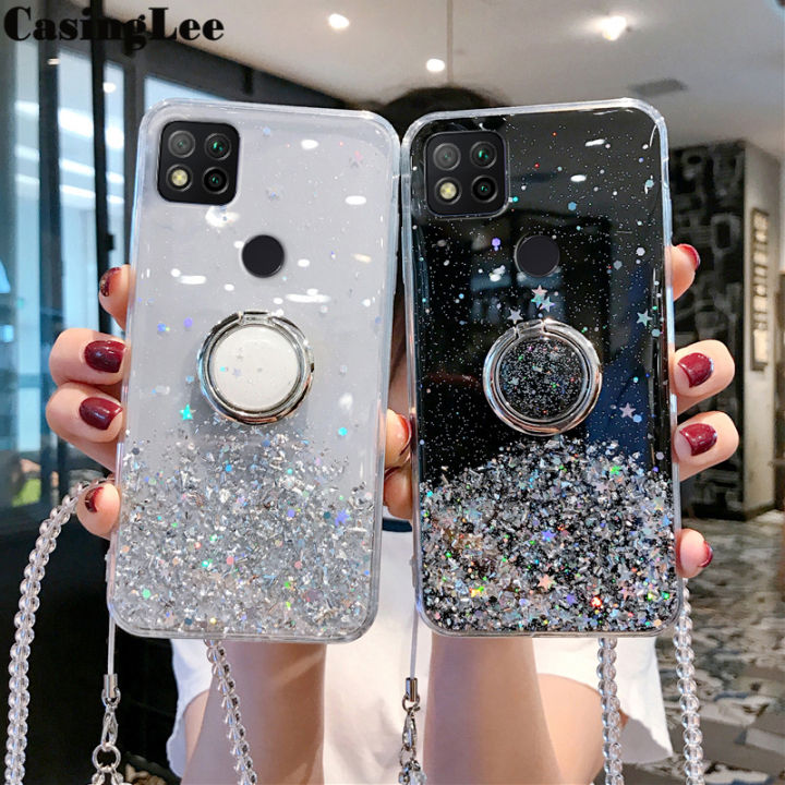 Casinglee%20for%20Redmi%209C%20case%20Shiny%20Ring%20Glitter%20Soft%20Transparent%20Holder%20Stand%20Back%20cover%20with%20String%20for%20Xiaomi%20Redmi%209C%20Phone%20cases%20cover%20Stars%20Moon%20Girls%20-%20Image%203