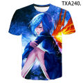 Summer style Anime Tokyo Ghoul T Shirt Men Women Children Cool Tops Boy Girl Kids 3D T-Shirt Fashion Casual Tees Cool Tops 6XL. 