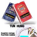 2 Poker Card packs,   / 2 Playing Cards Packs ,   , Playing Cards with Plastic coated. 