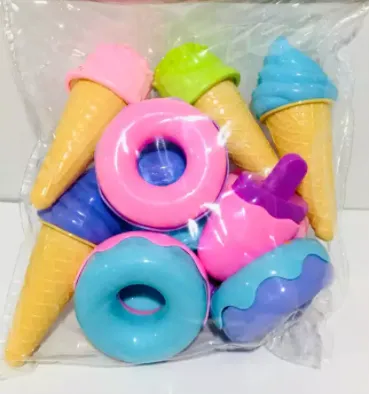 15 Pcs Sweet & Ice Cream Playing Set  Pretend Play with Sweet Food Set