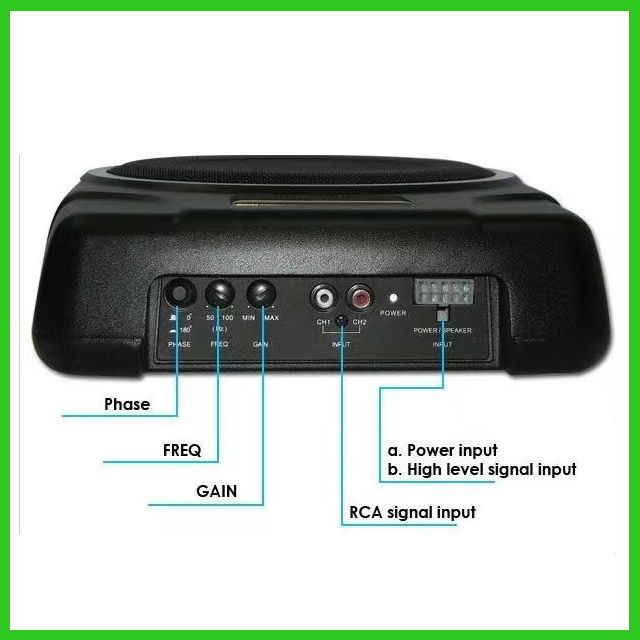 MBQ%2010"%20Compact%20Car%20Under%20Seat%20Slim%20Active%20Subwoofer%20-%20Image%204