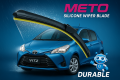 SILICONE FRONT WIPER BLADES PAIR FOR HONDA FIT, A1-METO. 