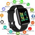 D13 Budget Smart Watch for Both Men Women Heart Rate Fitness Tracker Sport IP67 Waterproof 116 Plus Smartwatch. 