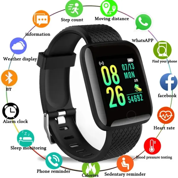 D13%20Budget%20Smart%20Watch%20for%20Both%20Men%20Women%20Heart%20Rate%20Fitness%20Tracker%20Sport%20IP67%20Waterproof%20116%20Plus%20Smartwatch%20-%20Image%202