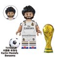 TV6501 World Famous Football Players Assembled Messi Pele Neymar Maradona Building Block Educational Bricks Action Toys Christmas Gift For Children. 