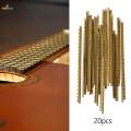 20 Pieces Guitar Fret Wires, Fretwire Durable, Smooth Surface Brass Fret Wire Brass High Strength Fingerboard Fret Wire for Classical Guitar. 