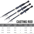 Telescopic Fishing Rod Ultra-light Spinning Casting Fishing Rod Carbon Fiber Ultra-short 1.8/2.1/2.4 Fishing Rod Tackle. 