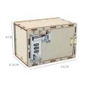 Mechanical Collective Wood Password Box Educational for Assembly Model Toys for Children. 