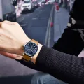 【Miga Plaza】Watch Men Luxury Leather BY-5102 Quartz Watch Fashion Chronograph Watches Sport Clock Male Waterproof 2023 Watch For Men. 