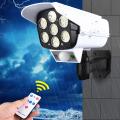 2 In1 Solar Powered Light Security Simulation Fake Dummy Camera Solar Light Outdoor Street Spotlight Solar Lamp Garden Wall Lamp. 
