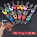 Random Color Finger Counter Digital LED Electronic Handheld Tally Counter Clicker Finger Ring Digit Stitch Marker. 