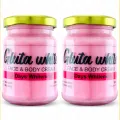 Gluta White Face and Body Pink & White Cream 100% Made in Thailand - 200ml Pink Lotion. 