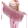Yfashion Professional Belly Dance Skirt Hip Scarf With Tassel Latin Dance Hip Belt Performance Costume. 