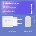 For Apple 18W Usb C Power Adapter 18W QC PD 3.0 Charger USB Type C Plug for IPhone 12 Pro Max Homepod mini Xiaomi Fast Charging. 
