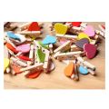 50pcs Mixed Colours Mini Wooden Peg Photo Paper Peg Craft Clips. 