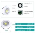 COB LED Cordless Stick Tap Wardrobe Touch Light Lamp 3W Battery Powered Kitchen Cabinet Closet Push Tap Home Stick On Lamp Blub. 