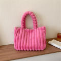 Fluffy Tote Bag Faux Fur Shoulder Purse for Women Plush Handbag Winter Soft Fuzzy Top Handle Handbag Puffer Hobo Bag. 