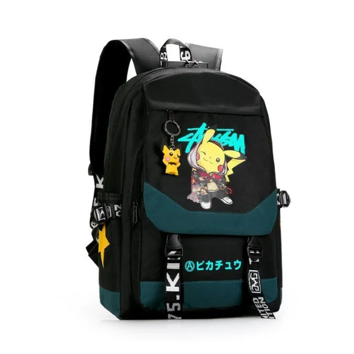 Schoolbag%20Men's%20Korean-Style%20Trendy%20Backpack%20Women's%20Large%20Capacity%20Primary%20School%20Student%20High%20School%20Student%20Fashion%20Backpack%20-%20Image%205